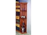 Wine Cellar Innovations Designer Series Collection Premium Redwood with Classic Mahogany Stain Quarter Round Display Shelf 72x13x13-in.
