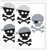 Forwalls Black Pirate Removable Wall Decal Stickers