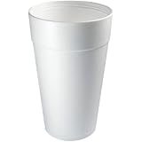 Dart 44TJ32 44 oz Capacity, 7.5" Height, Food Container Foam Cup (15 Packs of 20)