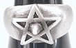 Pentagram Spike Pewter Ring