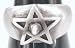 Pentagram Spike Pewter Ring