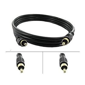 Digital Coaxial Audio RCA Cable M M RG59U 75ohm S PDIF Subwoofer - 12ft by MPI