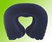 Velvet Inflatable Neck Pillow Blue