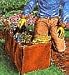 Premium quality carryall - weathered pumpkin with green trim - Stain resistant, washable, and rot-proof bags stay open like a basket or fold flat for compact storage. Constructed of extra-durable nylon polyester duck and double-stitched for years of practical uses. Ideal for firewood, gardening, fruit and vegetable harvest, beachwear, picnics, auto trunk organizing, livestock feed, pet transport, magazines and newspapers, craft projects, shopping, and recycling. Made in the USA by the Condar Company.