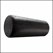 LuxFit Premium High Density Foam Roller 6 x 12 Round - Extra Firm With 1 Year Warranty
