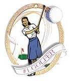 Ornament - #1 Golfer - Wome - Golf Gift