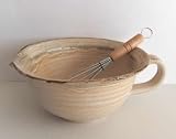Pottery Batter Bowl with Whip in Golden Desert