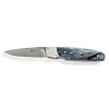Columbia River Knife and Tool 7403 Kommer Fulcrum Knife with Razor-Sharp Edge Satin Blade, Blue/Black