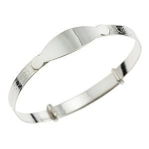 Bracelet Jonc - SB101 - Enfant - Argent 3.45 Gr - Diamant