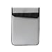 Neoprene Skin Velcro Top Flip Sleeve with Additional Pocket (Grey) to Protect the IBM ThinkPad X61s Laptop