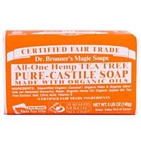 Dr. Bronner's Organic Pure Castile Tea Tree Soap, 5 oz - 2 Bars