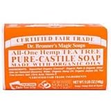 Dr. Bronner's Organic Pure Castile Tea Tree Soap, 5 oz - 2 Bars