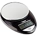 Cuisaid ProDigital AccuWeigh Digital Kitchen Scale With Cuisaid Calorie Guide 11 Lb. Capacity (Black Chrome)