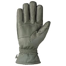 Ansell ActivArmr 46-451 Goatskin Intermediate Cold Wet Combat and Utility Glove, Chemical Resistant, Fleece Wrist Cuff, 12" Length, Large, Folliage Green (1 Pair)
