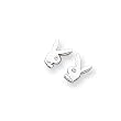 Clear Bunny Post Earring
