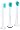 Philips HX6023/05 Sonicare Flexcare, Ersatzbürstenkopf, 3er Pack, Kurzgrösse (Mini)