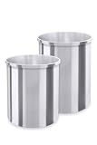 Zack 50487 MIOS waste paper basket. h. 12.6 inch Stainless Steel