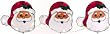 Set of 3 Santa Claus Pathway Markers Lighted Christmas Yard Art 24"