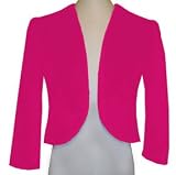 Hot Pink Minky Plush Fur Bolero 2T