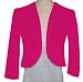 Hot Pink Minky Plush Fur Bolero