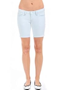 Kersh Blue Jean Shorts in Blue Tint White