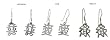Sterling Silver Chinese Character Earrings