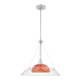 Thomas Lighting Helios Brushed Nickel Dome Pendant by Thomas Lighting