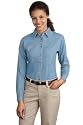 Port & Company - Ladies Long Sleeve Value Denim Shirt. LSP10