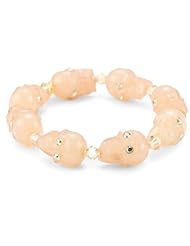 Tarina Tarantino "Classic" Nude Skull Stretch Bracelet