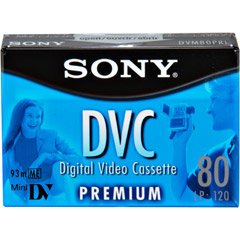 Sony Mini-DV Cassette DVC Premium Series 80 Minute