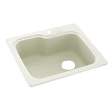 Swanstone KSSB-2522-018 25-Inch by 22-Inch Single Bowl Kitchen Sink, Bisque Finish