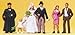 Protestant Wedding Ceremony (6) HO Scale Preiser Models
