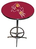 Arizona State Sun Devils Chrome Pub Table with Footrest