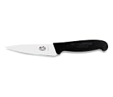 R H. Forschner by Victorinox 5-Inch Wavy Mini Chef's Knife, Black Fibrox Handle