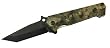 Metal Camo Handle 5" Folder w/ Black Tanto Blade - Knives - Pocket/Folder