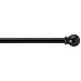 Room Essentials Ball Cafe Drapery Rod - Black (28-48)