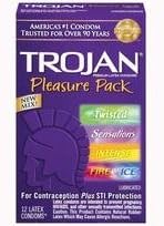 TROJAN PLEASURE PAK LUB 12'S