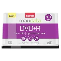MAXELL  50-Pack DVD+R Recordable DVD (16X)