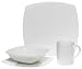 Kitchen & Housewares : Mikasa Elegance White 4-Piece Place Setting, Service for 1