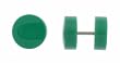 Neon Dark Green Acrylic Fake Plug - 16g Wire - 11mm - Sold as a Pair