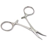 Curved Locking Hemostat Fishing Outdoor Hand Tool 3.5"