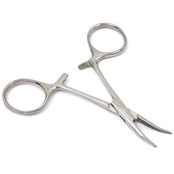 Curved Locking Hemostat Fishing Outdoor Hand Tool 3.5"