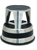 1002 The Original Kik-step Stainless Steel Mobile Step Stool By Cramer