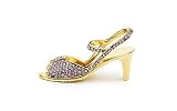Swarovski Crystal Purple High Heel Business Card Holder