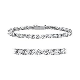 1.00cttw Natural White Round Diamond (SI-Clarity,G-H-Color) Tennis Bracelet in... by