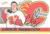 Chuck Kobasew, Calgary Flames, 2004 Pacific Atomic Die Cast Autographed Card