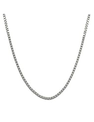 10 Karat White Gold Venetian Box Chain (18 inch)
