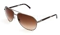 D&G DOLCE & GABBANA DG2067 2067 04/13 0413 GUN METAL FRAME BROWN GRADIENT LENS SUNGLASSES SHADES
