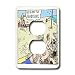 Londons Times Health and Vanity Trends Cartoons - Handsome Man At Beach - Light Switch Covers - 2 plug outlet cover Image