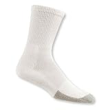 Thorlo Moderate Cushion Crew Tennis Socks with THOR?LON? and CoolMax? - White/Grey - T2CXU